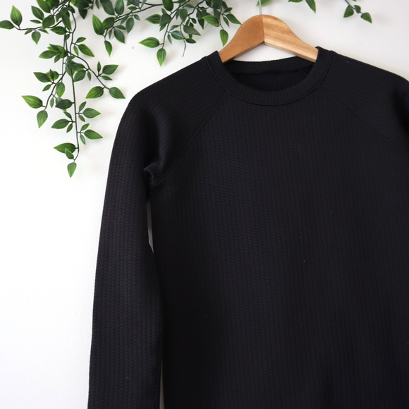 Lululemon Women's Black Long Sleeve Crewneck Athletic Sweater Top Size 4 - Picture 2 of 4
